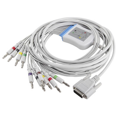 Edan EKG SE-3 ، SE-12 01.57.107048 كابل وأسلاك ليد وير IEC 4.0 موصل الموز