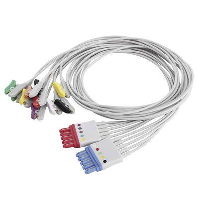 OEM ECG Leadwires P-Hilips 5 + 5 IEC 4.0 Banana 4 Lead 6 Lead EKG Lead Wire