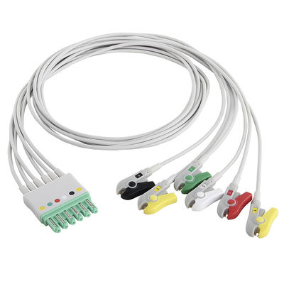 Siemens Draeger MP03405 ECG Lead Wires 6 Lead Cable Grabber M300 Infinity M540 MultiMed Plus IEC Clip