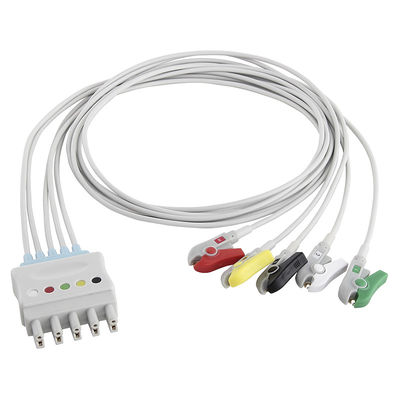 P-Hilips M1625A 989803104521 أسلاك الرصاص ECG 6 كبلات توصيل IEC Clip MP 20 IntelliVue MX800