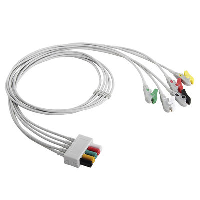 Mindray Datascope ECG Leadwires 0012-00-1514-03 5 الرصاص الملتقط كليب ECG الرصاص سلك