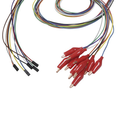 دوبونت 2 دبوس التوصيل المنتزع مع الغلاف الخارجي الناعم أقطاب EEG أسلاك الرصاص مطلي الذهب EEG سلك الرصاص الكهربائي