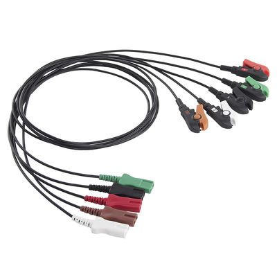 LL Style Radio Radiaotransparent ECG Leadwires 5 Lead X-Ray ECG Radiotranslucent Cable and Leadwires