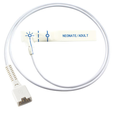 Novametrix 513710 6pin مستشعر SpO2 القابل للتصرف 715 MARS للأطفال رغوة بيضاء يمكن التخلص منها SpO2 مسبار
