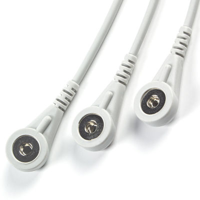 كبلات Kontron ECG وأسلاك الرصاص 125128 VSM510 3 الرصاص AHA Snap 7Pin Connector ECG Cable