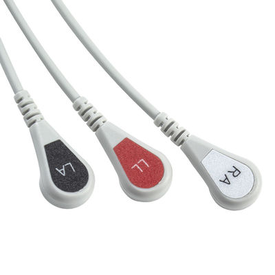 كبلات Kontron ECG وأسلاك الرصاص 125128 VSM510 3 الرصاص AHA Snap 7Pin Connector ECG Cable