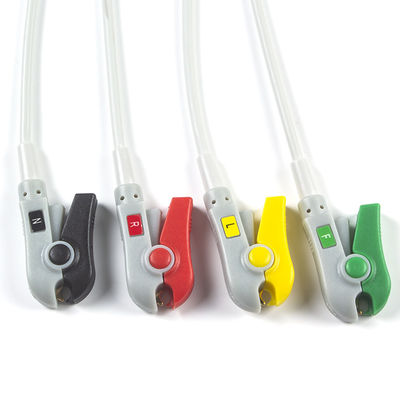كوربولس 3 كبل ECG وأسلاك ليدواير 4 أطراف الرصاص IEC Clip 11pin Connector ECG Cable