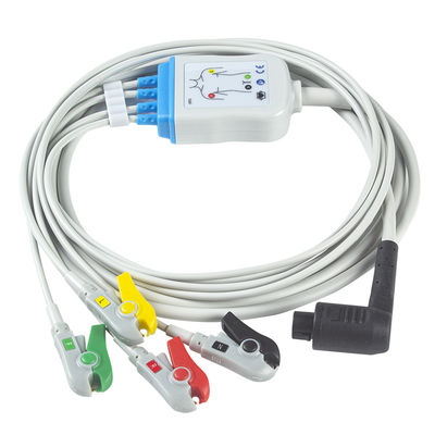 كوربولس 3 كبل ECG وأسلاك ليدواير 4 أطراف الرصاص IEC Clip 11pin Connector ECG Cable