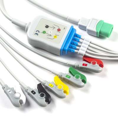 Mindray Datascope ECG Cable و Leadwires 5 Lead IEC Clip TPU ECG Cable