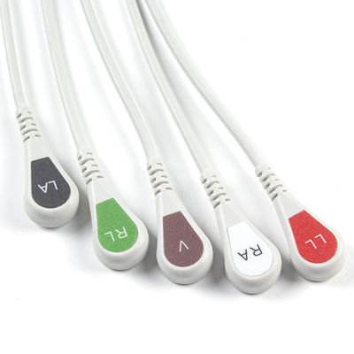 كابلات P-Hilips ECG وأسلاك الرصاص 12pin 5 Lead M1975A ECG Cable