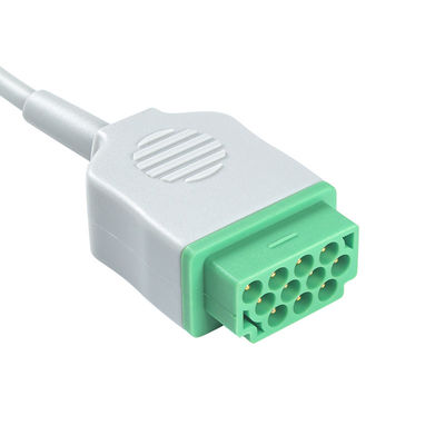 GE Marquette 2021141-002 2001292-001 كابلات ECG وأسلاك الرصاص 3 الرصاص IEC 11pin موصل كابل ECG