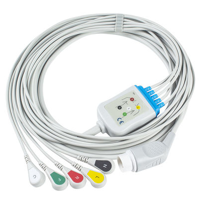 كابلات تخطيط القلب للكبار من P-Hilips وأسلاك الرصاص 8pin 3 كابل تخطيط القلب المفاجئ