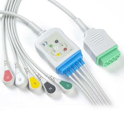 GE Marquette CBM-05NA-10AS-0001 كابلات ECG وأسلاك الرصاص 5 الرصاص IEC 11pin موصل كابل ECG