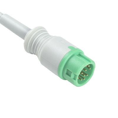 Mindray Datascope 040-000966-00 EA6232A كابلات ECG وأسلاك الرصاص 12pin موصل ECG كابل 3 الرصاص IEC المفاجئة