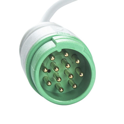 كابل تخطيط القلب Biolight BLT وأسلاك الرصاص 5 سلك IEC كليب 12Pin C2557P0 ECG