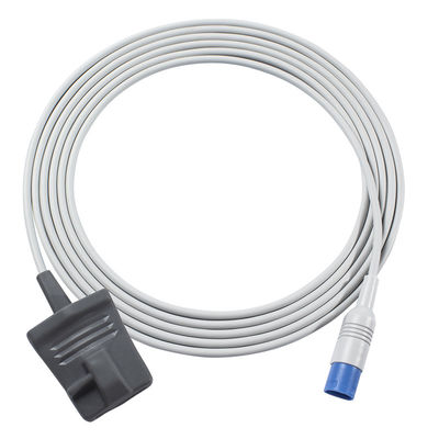P-Hilips M1196A مشبك إصبع للكبار قابل لإعادة الاستخدام SpO2 مستطيل 8Pin