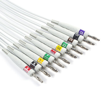Mortara 60-00180-01 60-00181-01 Q-Stress EKG Cable و Leadwires 12 Pin IEC Banana 4.0