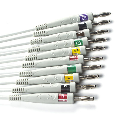 Mortara 60-00180-01 60-00181-01 Q-Stress EKG Cable و Leadwires 12 Pin IEC Banana 4.0