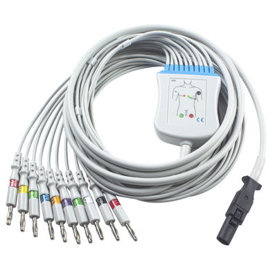 Mortara 60-00180-01 60-00181-01 Q-Stress EKG Cable و Leadwires 12 Pin IEC Banana 4.0