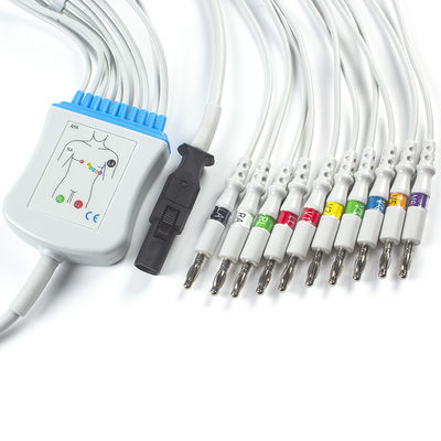 Mortara 60-00180-01 60-00181-01 Q-Stress EKG Cable و Leadwires 12 Pin IEC Banana 4.0