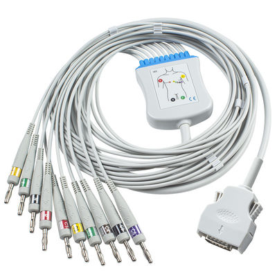 كابل مورتارا للتوصيل المباشر EKG 9293-021-50 كابل ECG لـ ELI 100 ، ELI 200 ، ELI 50 Banana 4.0