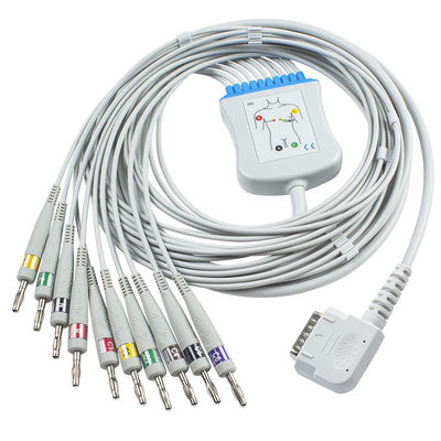 كابل Kenz EKG K131 Banana 4.0 للكابل 108109101210 1211601 Cardico 302 IEC Direct-Connect ECG Cable