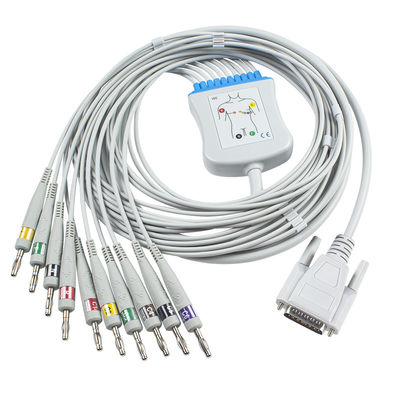 Carewell 1101 1103 EKG Cable DB15Pin EKG Cable و Leadwires IEC
