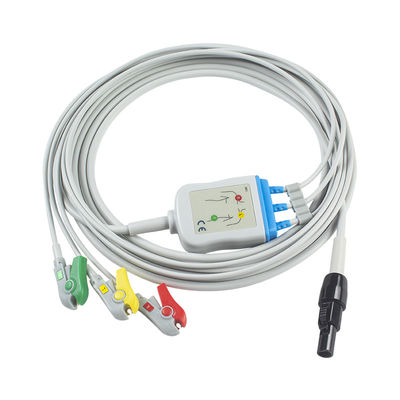 ويلش ألن بروباك LT كابلات ECG والأسلاك الرصاصية كابل المريض 3 Lead ECG Leadwire 008-0879-00 IEC Snap