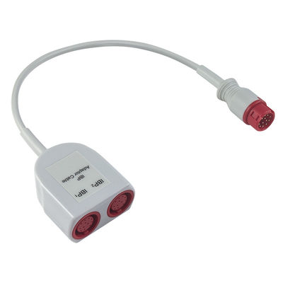 كابل التكيف من Mindray 12pin إلى IBP مزدوج كابل التوسيع من Mindray 12pin