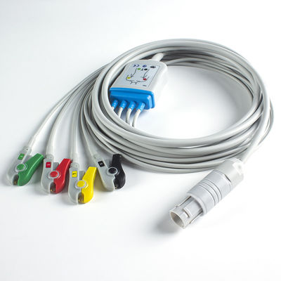متوافق مع كابل Primedic ECG Primedic Defibrillator 4 Lead ECG IEC Grabber