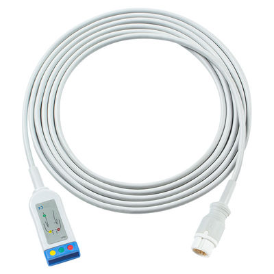 PH ECG كابل الجذع EDG النمط 3lead Leadwires كابل 1.30M-43100A