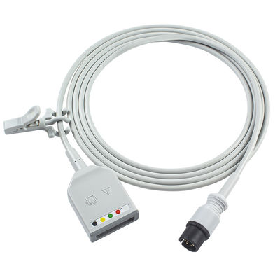 أجهزة تحليل البيانات Mindray Datascope AAMI 6Pin Connector 5Lead ECG Trunk Adapter كابل 0010-30-12377 EV 6102 كابل تمديد ECG Euro Style