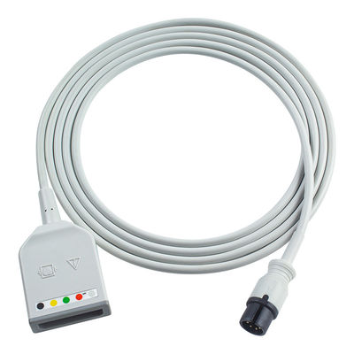 أجهزة تحليل البيانات Mindray Datascope AAMI 6Pin Connector 5Lead ECG Trunk Adapter كابل 0010-30-12377 EV 6102 كابل تمديد ECG Euro Style