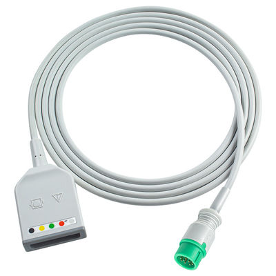 أجهزة تحليل البيانات Mindray Datascope 12Pin 5Lead ECG Trunk Adapter كابل 0010-30-42719 009-004728-00 كابل تمديد ECG