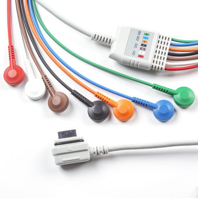 متوافق مع GE Healthcare 2008594-002 7-Lead ECG Telemetry المريض كابل القرآن الضوء الطلب 5 أجزاء الحصول على 1 قطعة كيس مجانا
