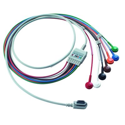 متوافق مع GE Healthcare 2008594-002 7-Lead ECG Telemetry المريض كابل القرآن الضوء الطلب 5 أجزاء الحصول على 1 قطعة كيس مجانا