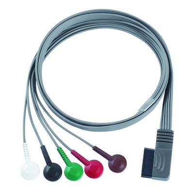متوافق مع PH ECG Telemetry Leadwire - M4725A ECG Holter Cable 350-0173-03 لـ Zymed DigiTrak-Plus