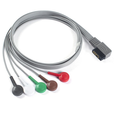 متوافق مع PH ECG Telemetry Leadwire - M4725A ECG Holter Cable 350-0173-03 لـ Zymed DigiTrak-Plus