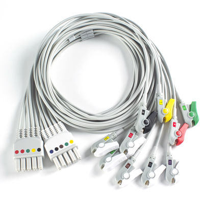 متوافق مع Mindray BeneHeart D6 Defibrillator 10 Lead EKG Leadwires IEC Grabber
