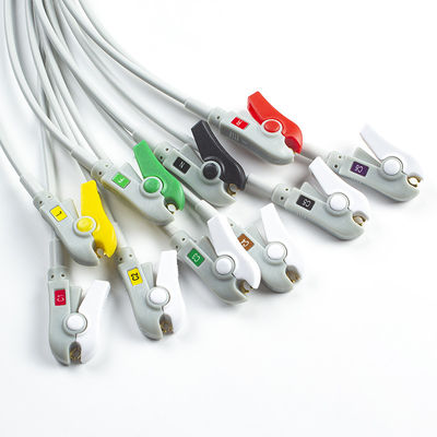متوافق مع Mindray BeneHeart D6 Defibrillator 10 Lead EKG Leadwires IEC Grabber