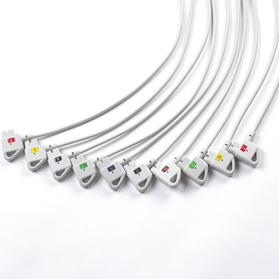 متوافق P-Hilips Trim 10Lead كابل ECG IEC Snap لـ PageWriter Trim I ، PageWriter Trim II