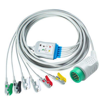 متوافق مع Medtronic Lifepak 20e 6Lead ECG كابل IEC Grabber من أجل من أجل Lifepak 12 20e 15 120