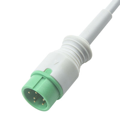 الرمادي متوافق IVY 5Lead كابل ECG AHA Snap 1m 3.0 قطر