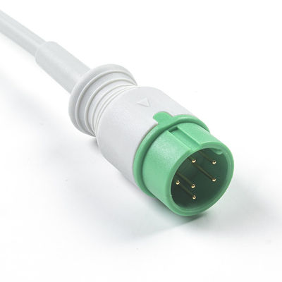 الرمادي متوافق IVY 5Lead كابل ECG AHA Snap 1m 3.0 قطر
