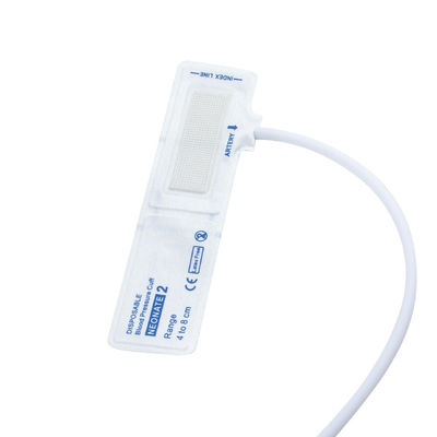 خالي من اللاتكس الجهاز المستخدم لمرة واحدة للطفل حديث الولادة NIBP Manchuff Tube Single Size 2 4-8cm