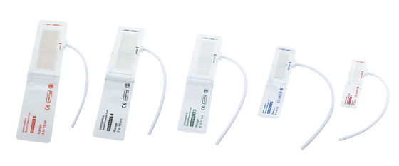 خالي من اللاتكس الجهاز المستخدم لمرة واحدة للطفل حديث الولادة NIBP Manchuff Tube Single Size 2 4-8cm