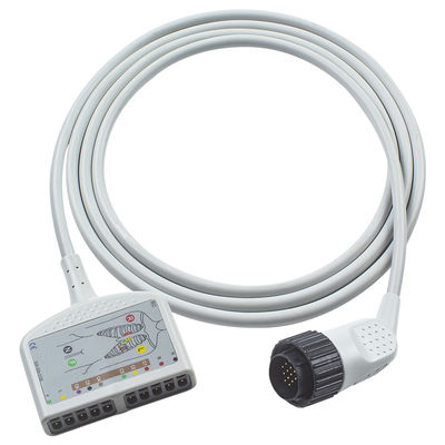 16Pin متوافق كينز الكي جي كابل الجذع IEC / AHA للمرضى البالغين / الأطفال