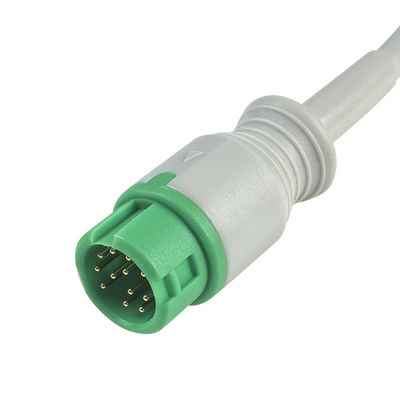TPU Dynascope DS-5100E 12Pin ECG كابل المريض 10Lead للتوافق بين البالغين والأطفال