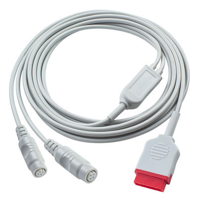 3.5M GE IBP Adapter كابل إلى رابط P-Hilips مزدوج لمعدات التشخيص الطبي