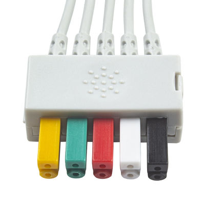 سيمنز كابل المريض ECG 5 الرصاص سيمنز IEC Grabber الرصاص ECG للبالغين أو الأطفال في الرمادي